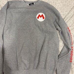 Gray Kids Sweatshirt Mario crewneck
